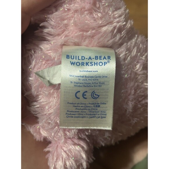 Build A Bear Disney Princess Pink Glitter 17" Plush Stuffed Animal w/ Tiara BAB - Picture 7 of 7
